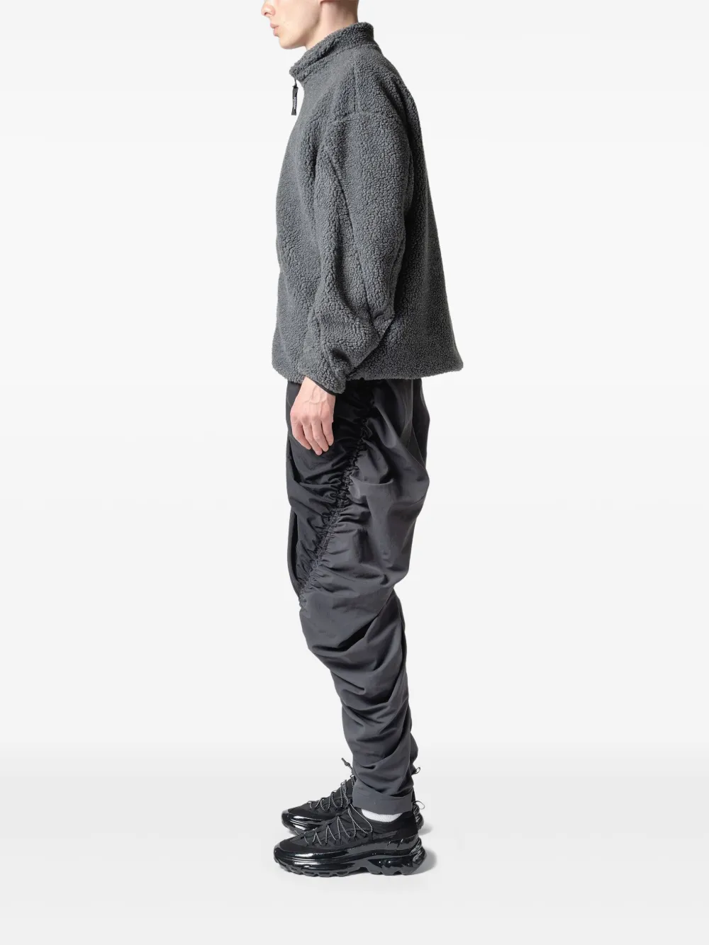 Yoshiokubo Fleecejacke Mit Einsätzen In Blue