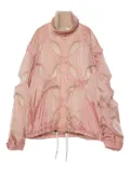 Yoshiokubo cut-out high-neck jacket - Pink