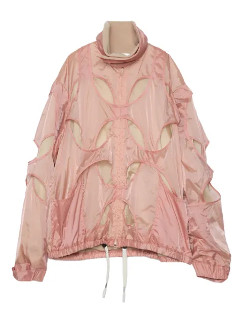 Yoshiokubo cut-out high-neck jacket