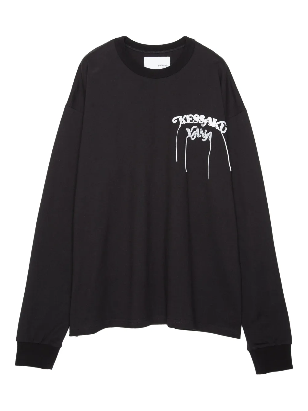 Yoshiokubo Graphic-print Long-sleeve T-shirt In Black