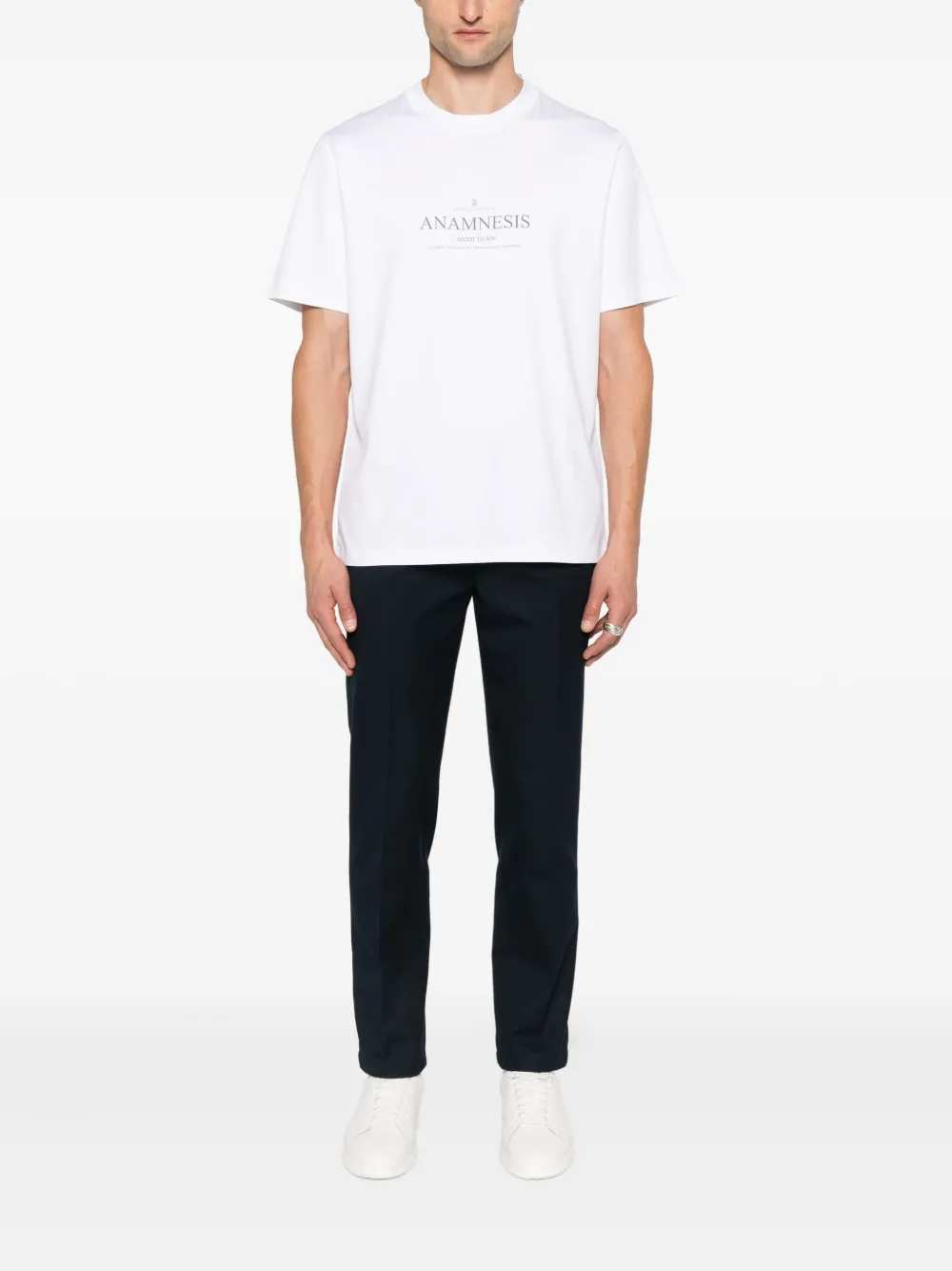 Brunello Cucinelli T-shirt met logoprint Wit