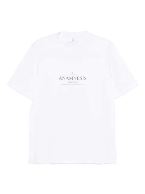 Brunello Cucinelli playera con logo estampado