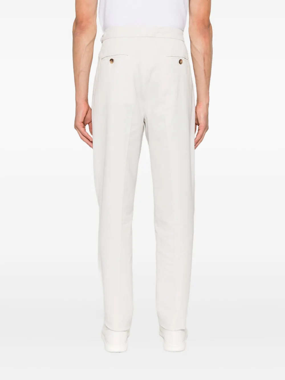 Brunello Cucinelli Plooibroek met knopen Beige