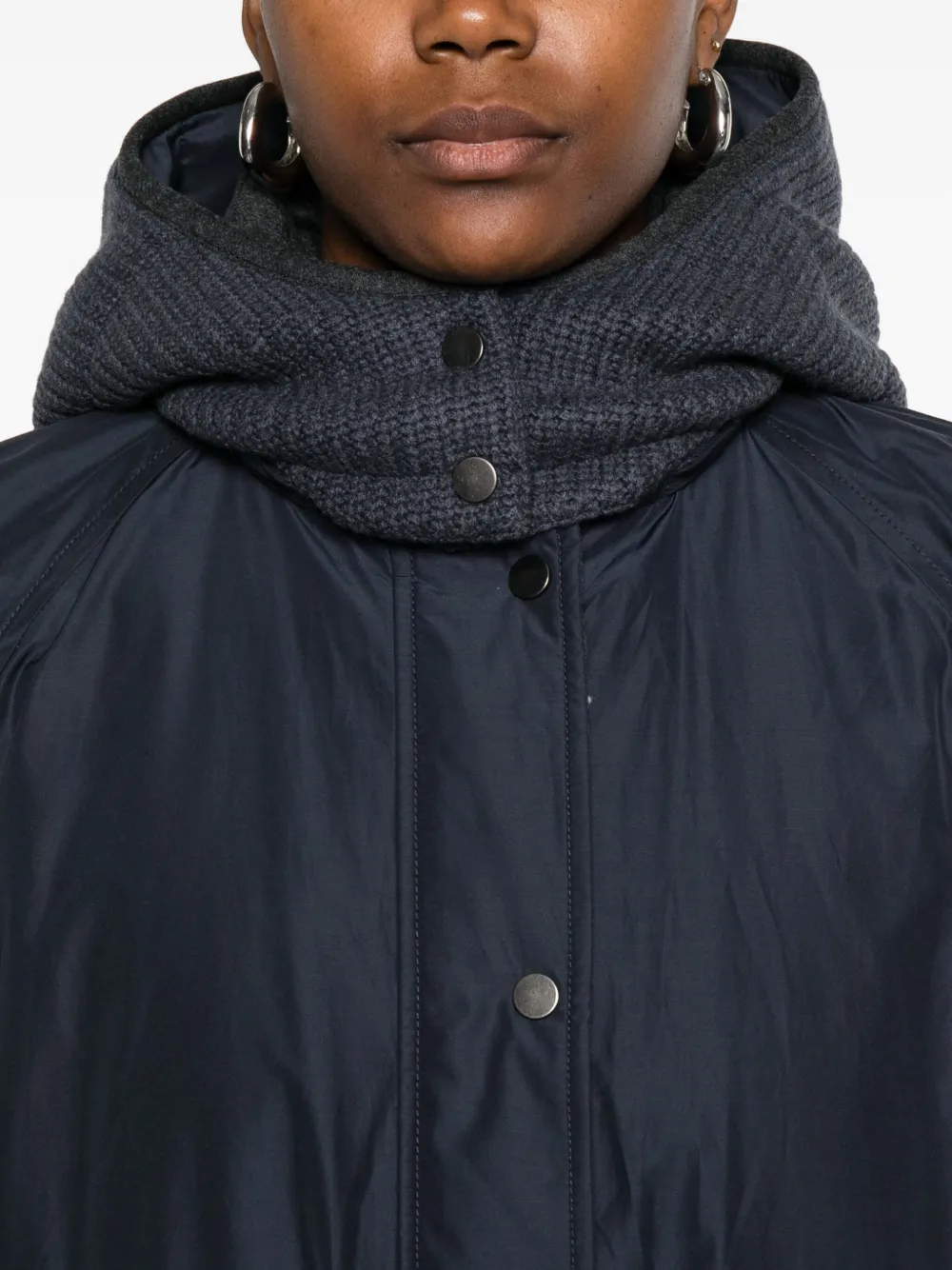 Brunello Cucinelli Jack met capuchon Blauw