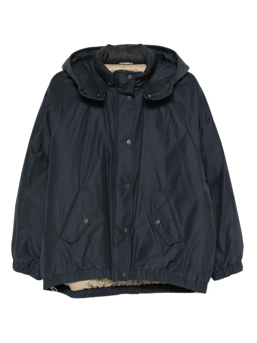 Brunello Cucinelli Jack met capuchon Blauw