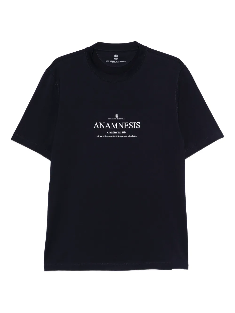 Brunello Cucinelli T-shirt met grafische print Blauw