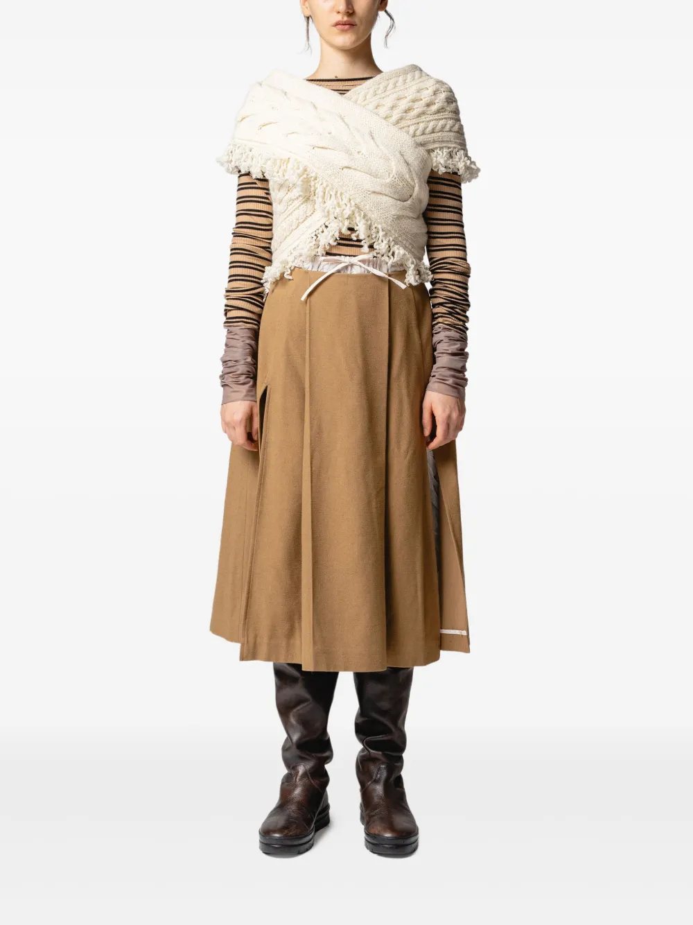 Muller Of Yoshiokubo pleated midi skirt | Pleated Skirts | Image 2