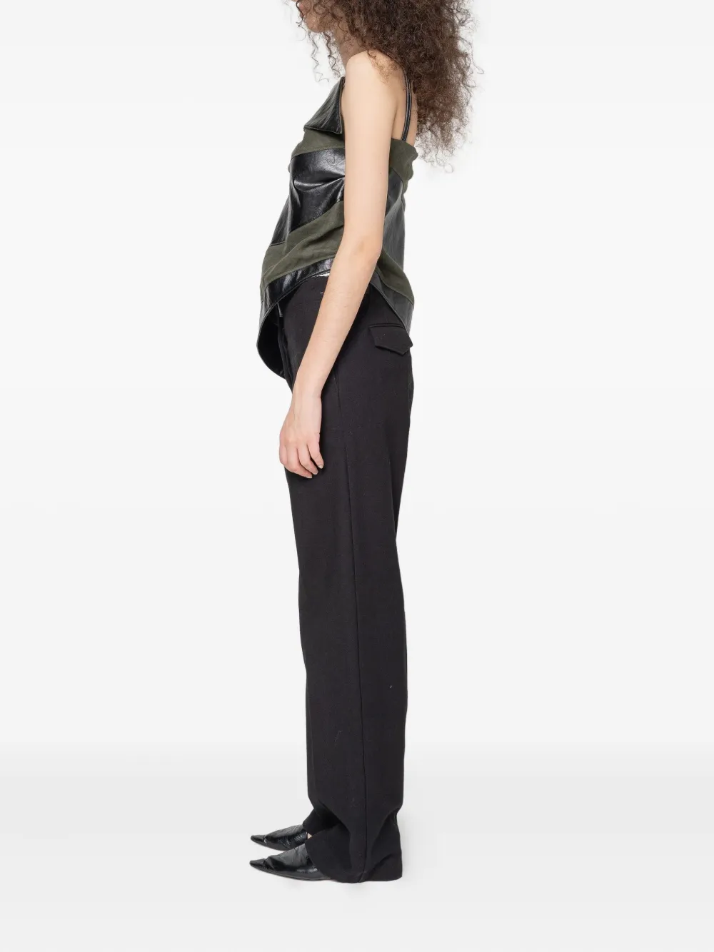 Muller Of Yoshiokubo Bumpy Trousers In Black