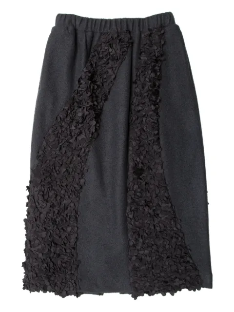 Muller Of Yoshiokubo petal-embellished midi skirt