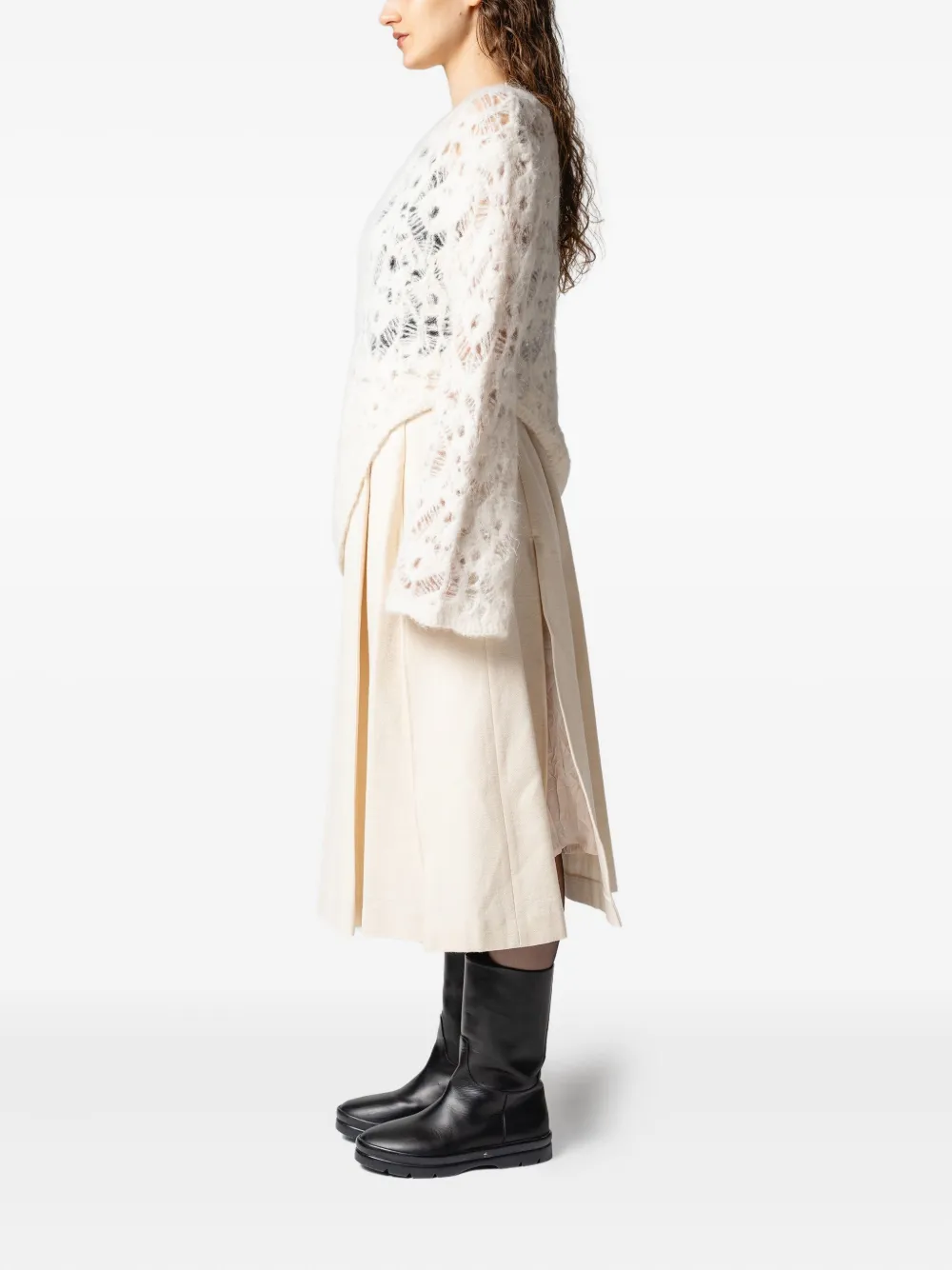 Muller Of Yoshiokubo Opengebreide top Wit