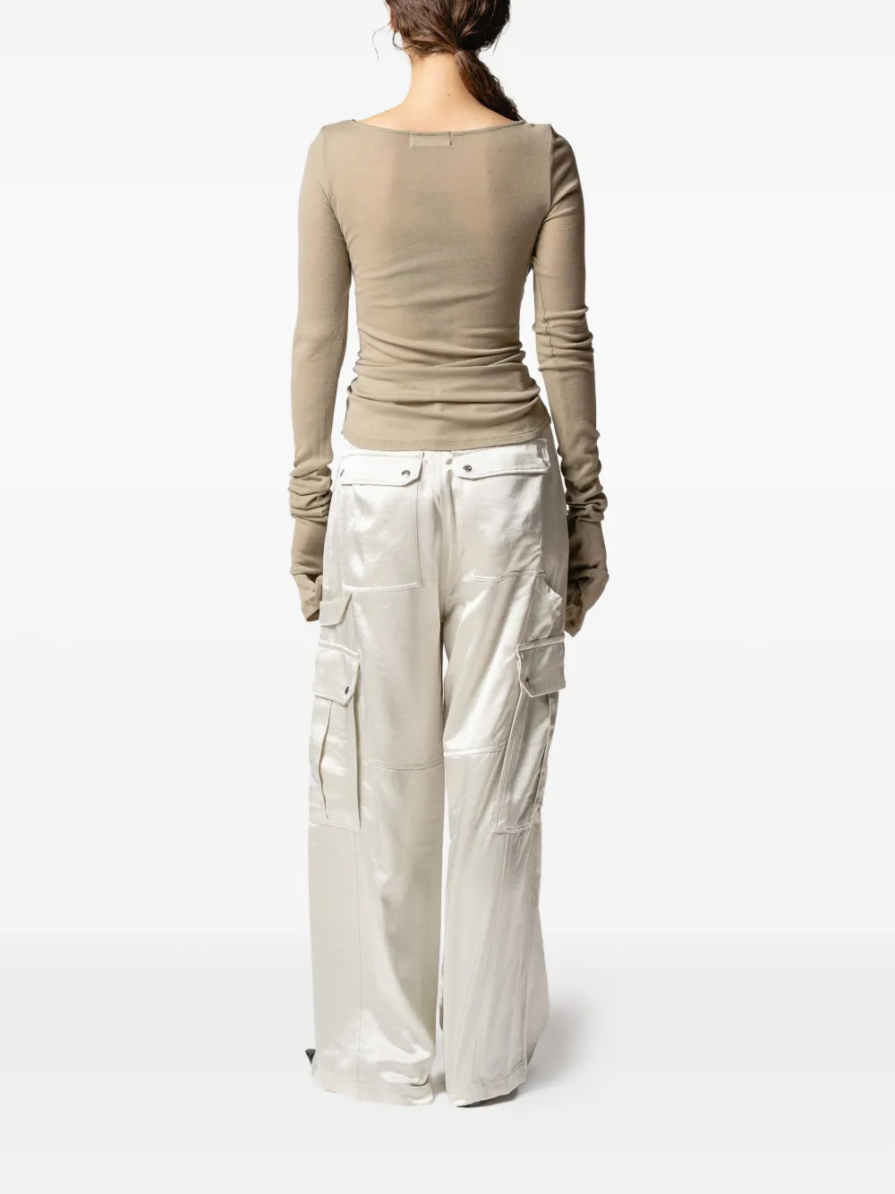 Muller Of Yoshiokubo Top met geknoopt detail Beige