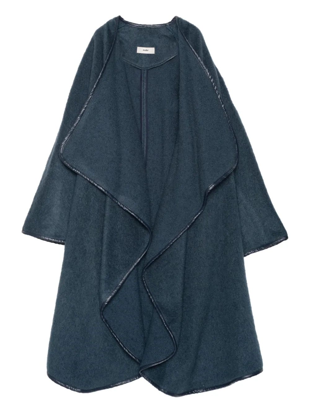 Muller Of Yoshiokubo Trimmed Coat In Blue