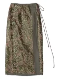 Muller Of Yoshiokubo Radiant sequin-embellished wrap skirt - Green