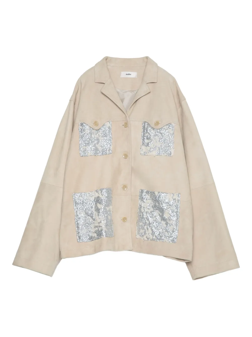 Muller Of Yoshiokubo sequin-embellished coat | Neutrals | Image 1