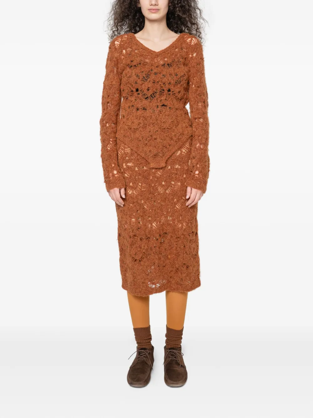 Muller Of Yoshiokubo lace-insert knitted bodysuit | Knitted Sweaters | Image 2