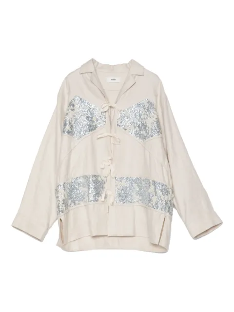 Muller Of Yoshiokubo camisa bordada con lentejuelas