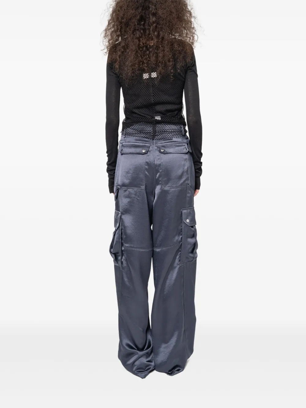 Muller Of Yoshiokubo Cargo broek met glitter ceintuur Blauw