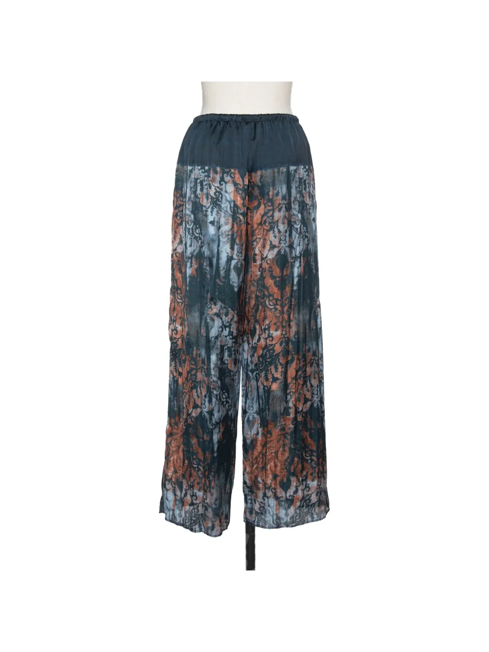 Muller Of Yoshiokubo Mural broek met damast-patroon en trekkoord Blauw