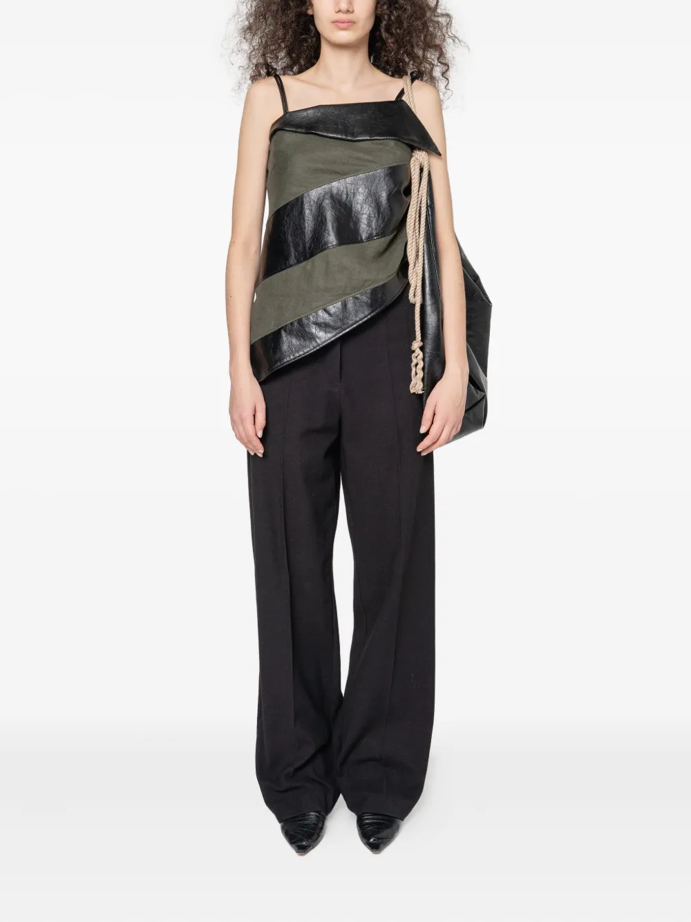 Muller Of Yoshiokubo Rope-handle Shoulder Bag In Black