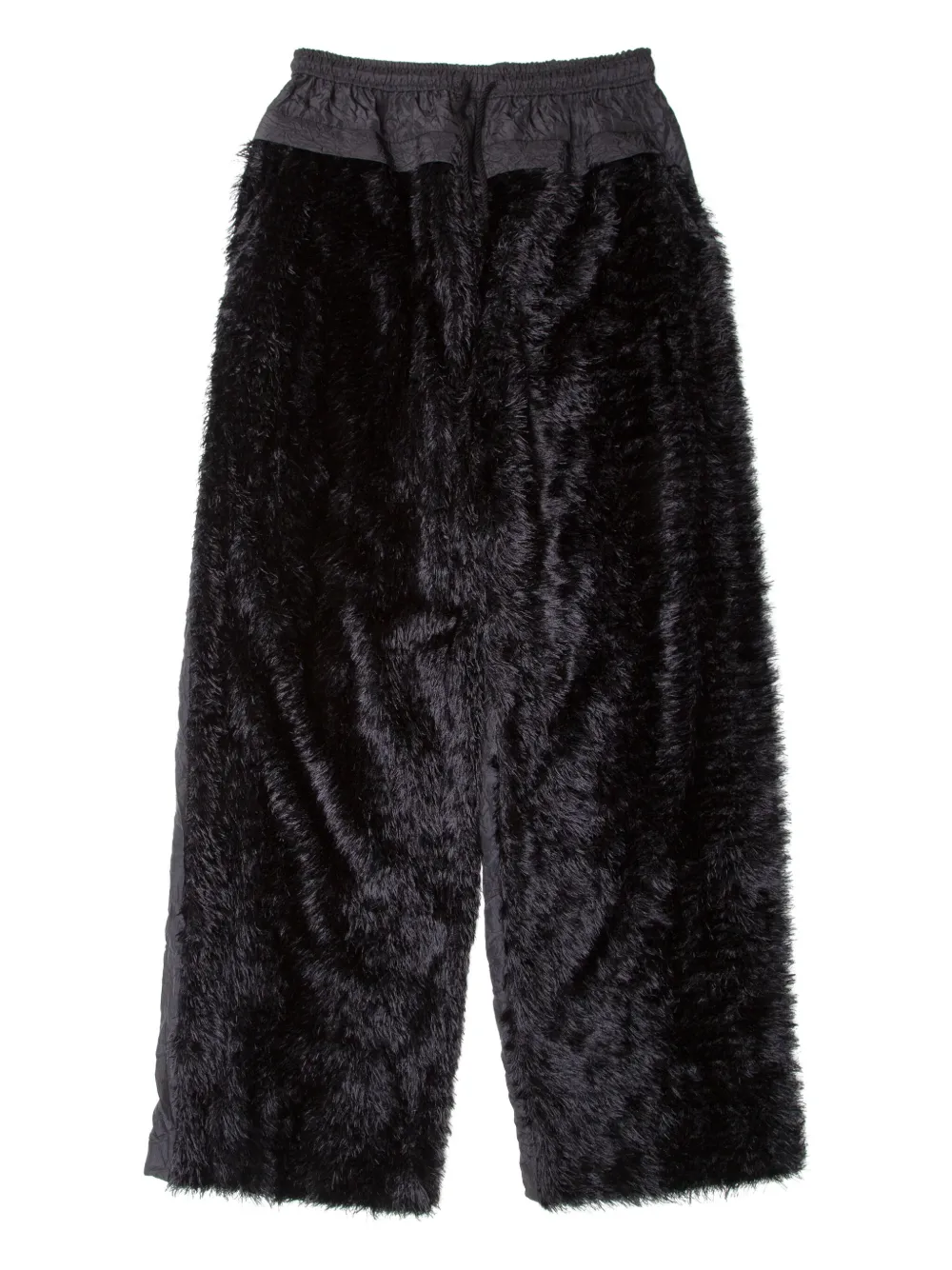 Muller Of Yoshiokubo Grass Panelled Trousers In Black