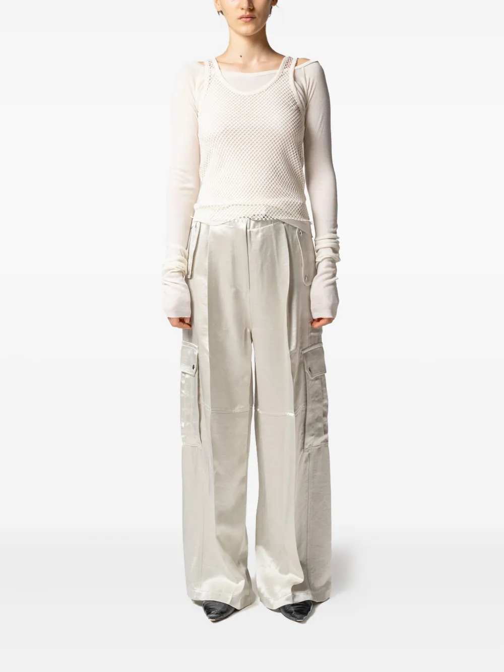 Muller Of Yoshiokubo layered-design top - Beige