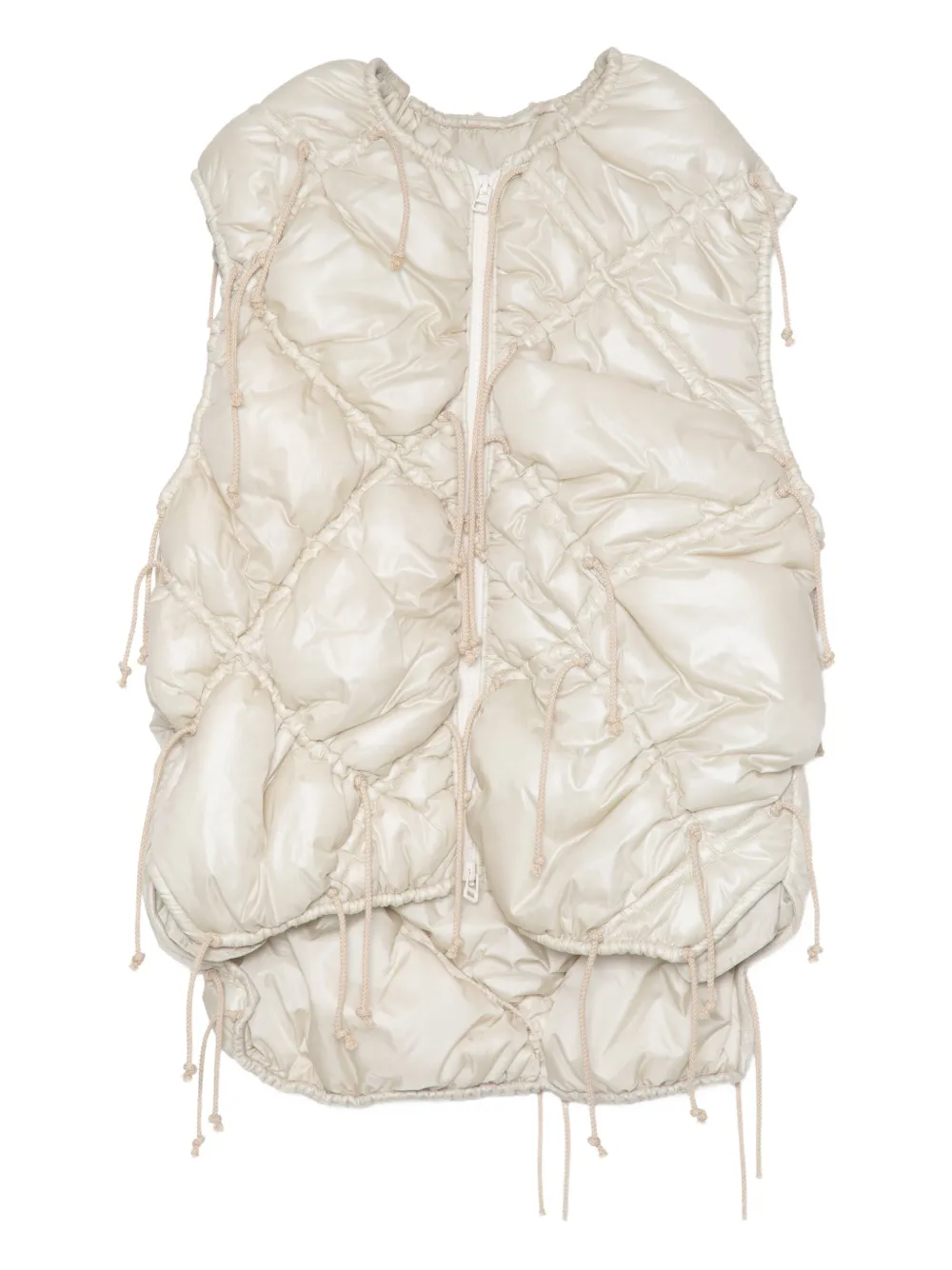 Muller Of Yoshiokubo quilted drawstring vest | Neutrals | Image 1