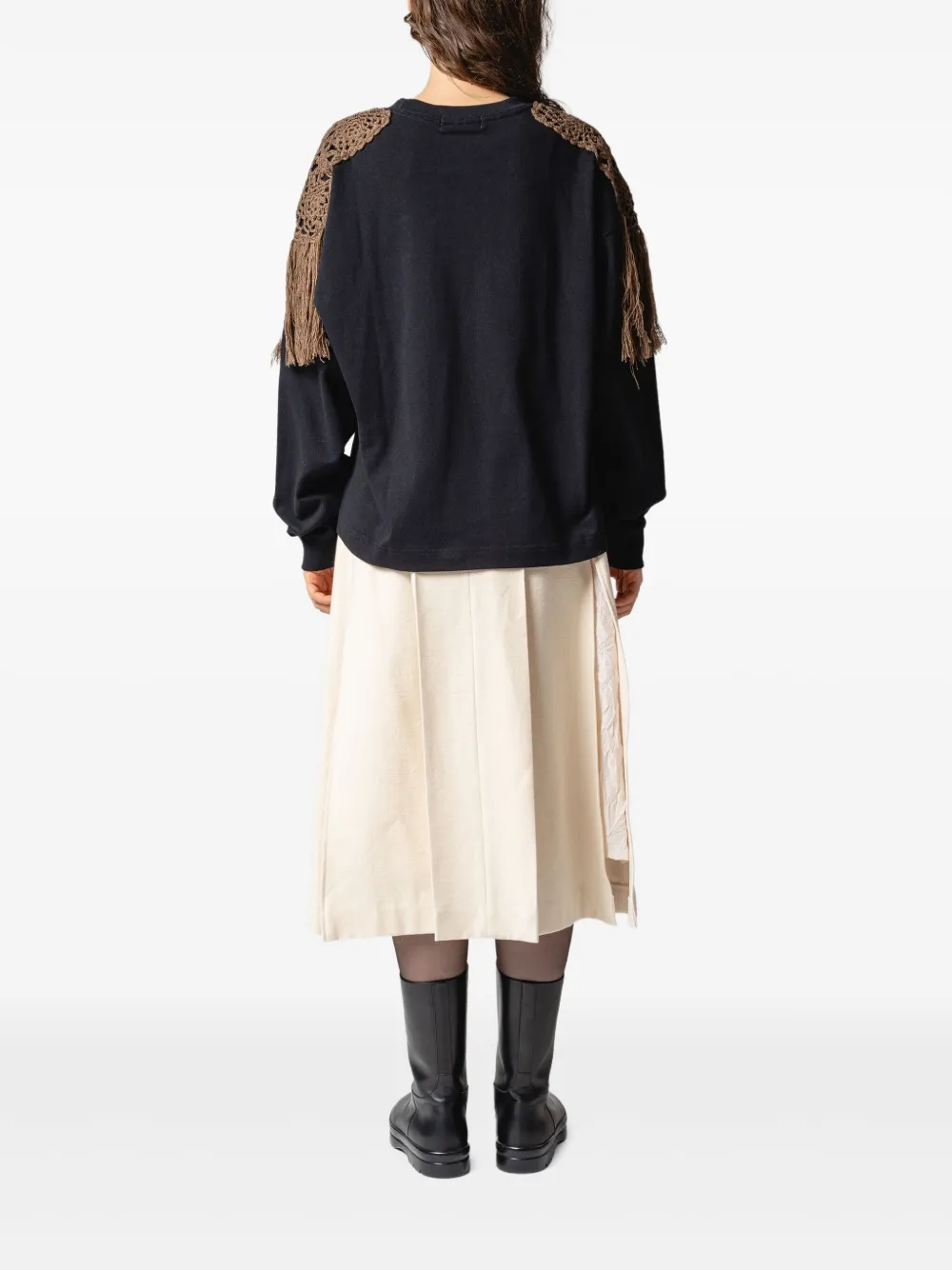 Muller Of Yoshiokubo Gelaagde midi-rok Beige