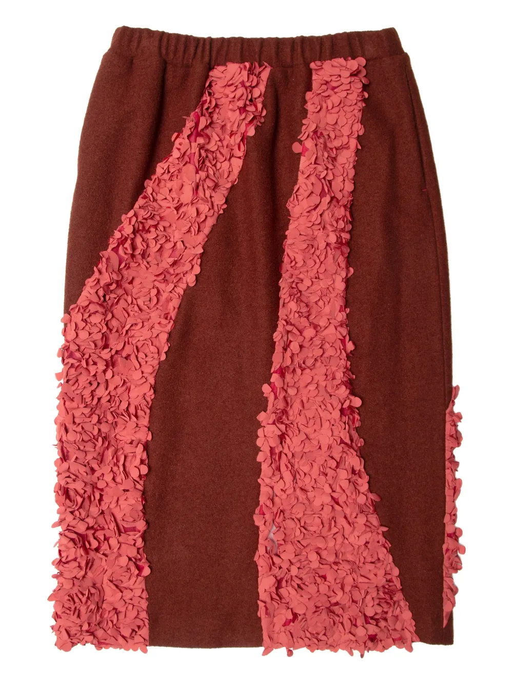 Muller Of Yoshiokubo panelled-design midi skirt | Brown | Image 1