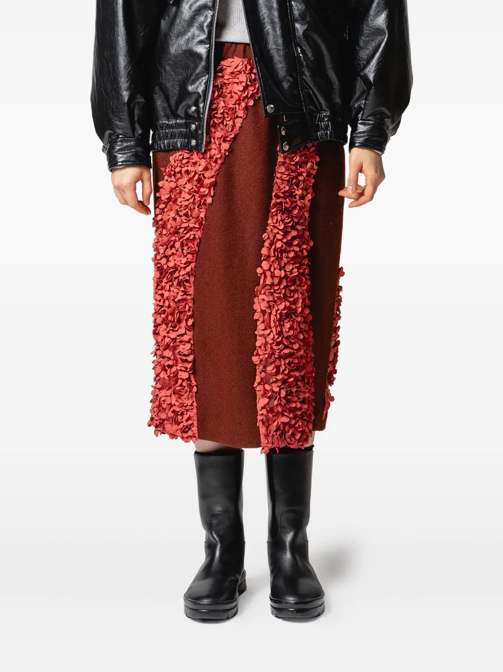 Muller Of Yoshiokubo panelled-design midi skirt | Pleated Skirts | Image 2