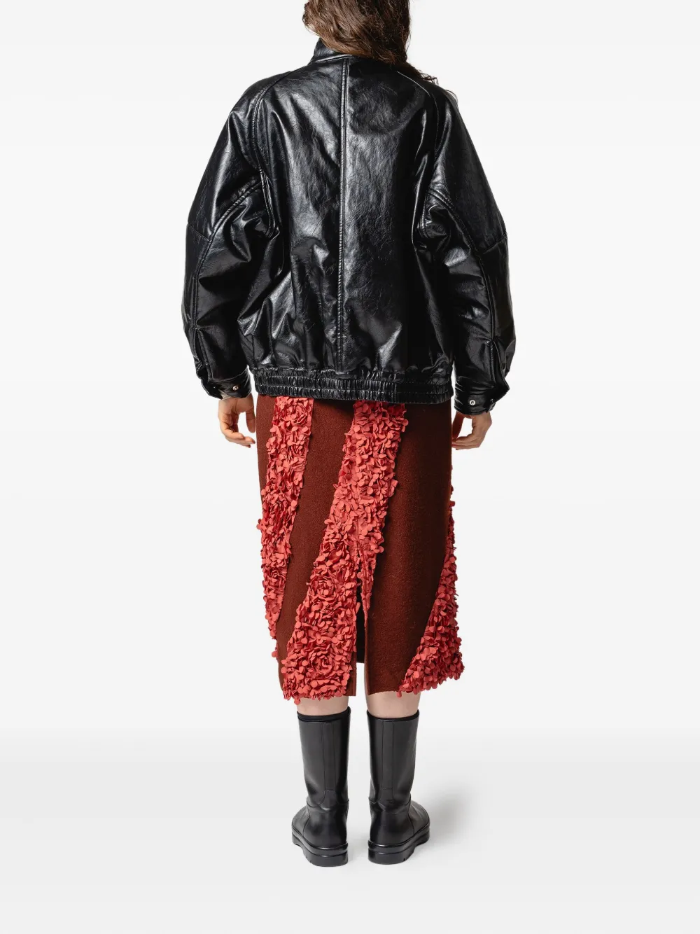 Muller Of Yoshiokubo Midi-rok met vlakken Bruin