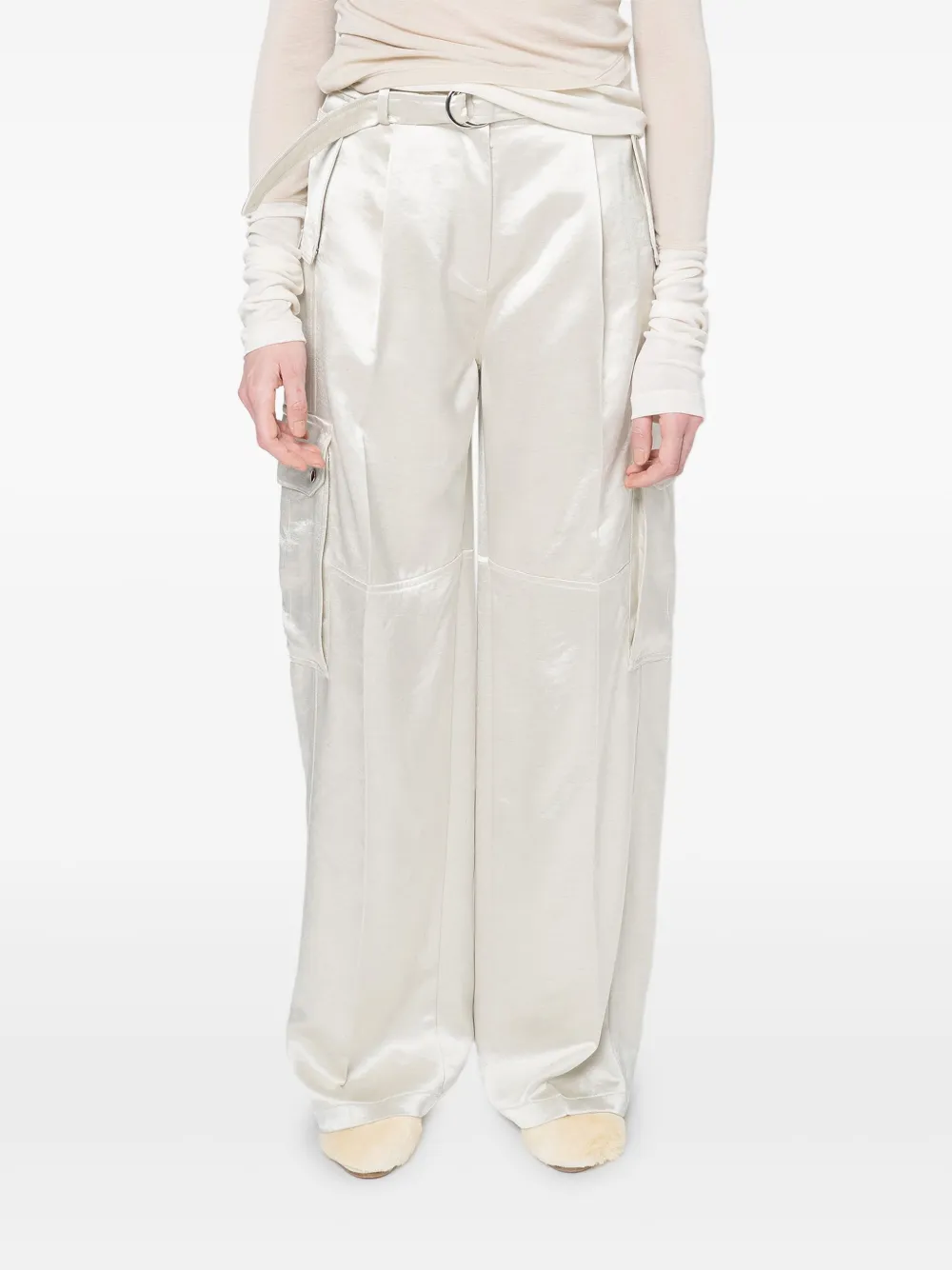 Muller Of Yoshiokubo Cargo broek met glitter Wit