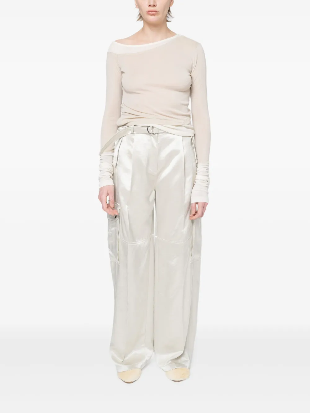 Muller Of Yoshiokubo Cargo broek met glitter Wit
