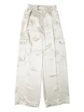 Muller Of Yoshiokubo Glitter cargo trousers - White