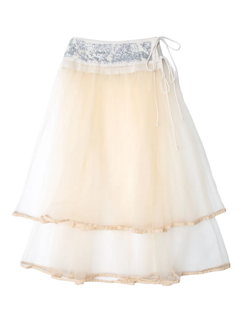 Muller Of Yoshiokubo jupe en tulle à sequins | tons neutres | Image 1
