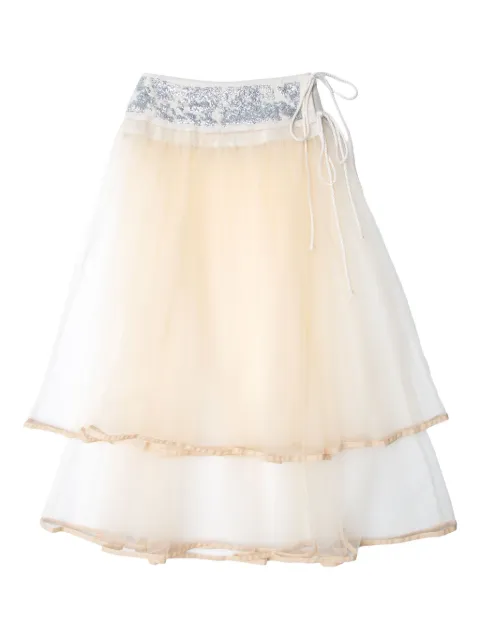 Muller Of Yoshiokubo sequin-embellished tulle skirt