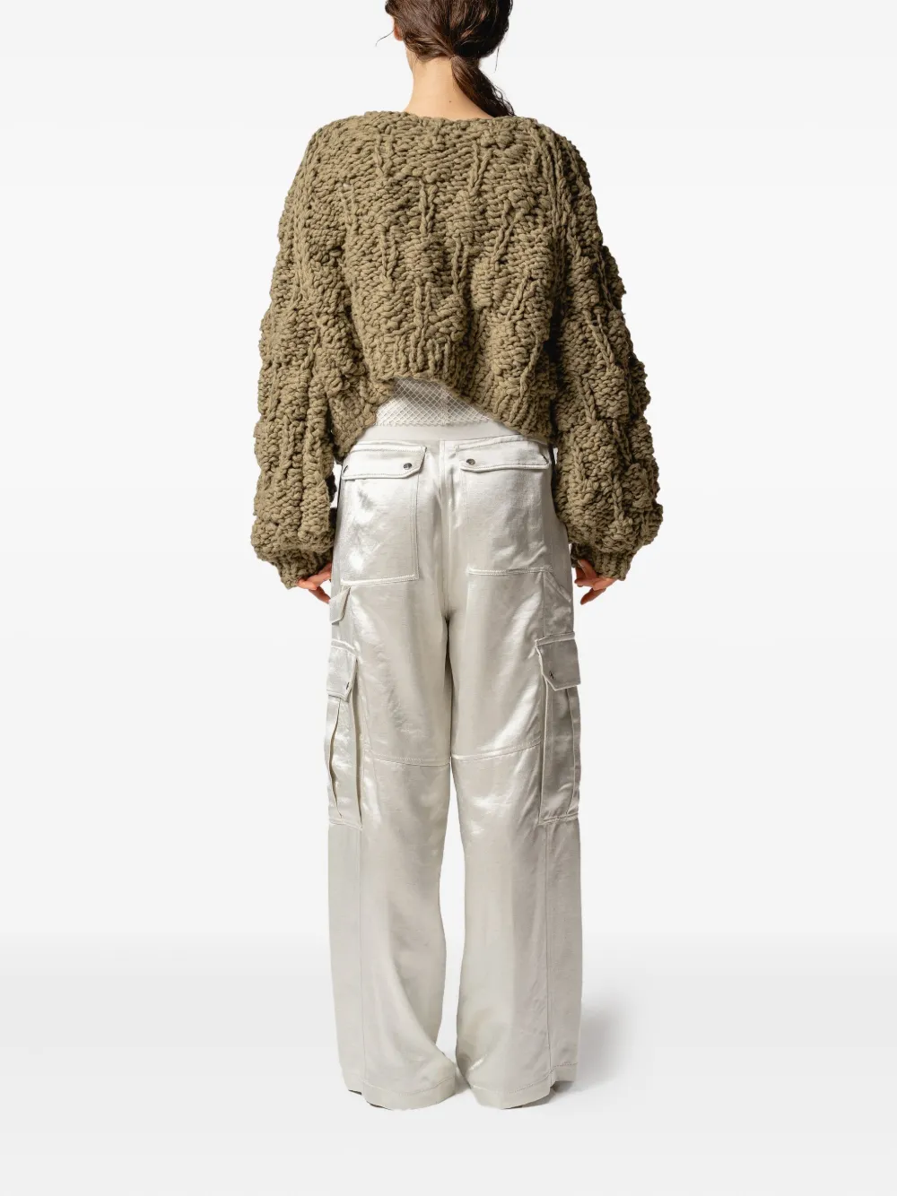 Muller Of Yoshiokubo Chunky-knit Cardigan In Brown