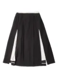 Muller Of Yoshiokubo pleated side-split skirt - Black