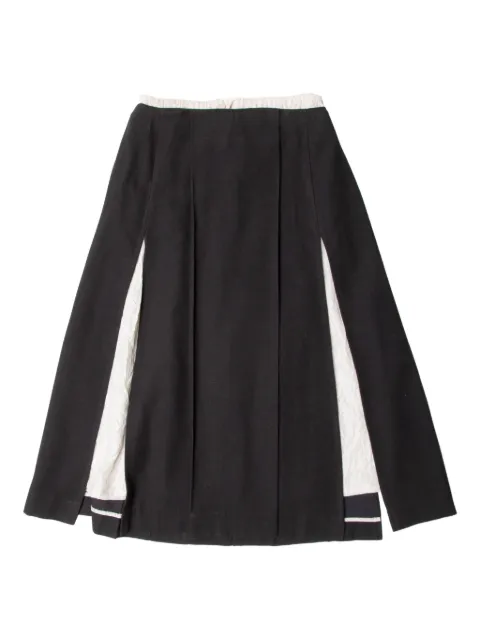 Muller Of Yoshiokubo pleated side-split skirt