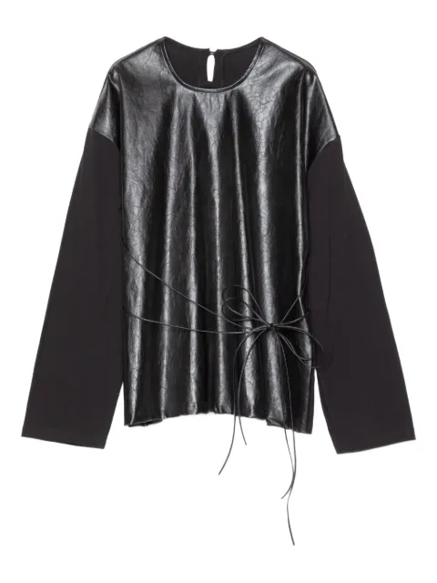 Muller Of Yoshiokubo tie-detailing top