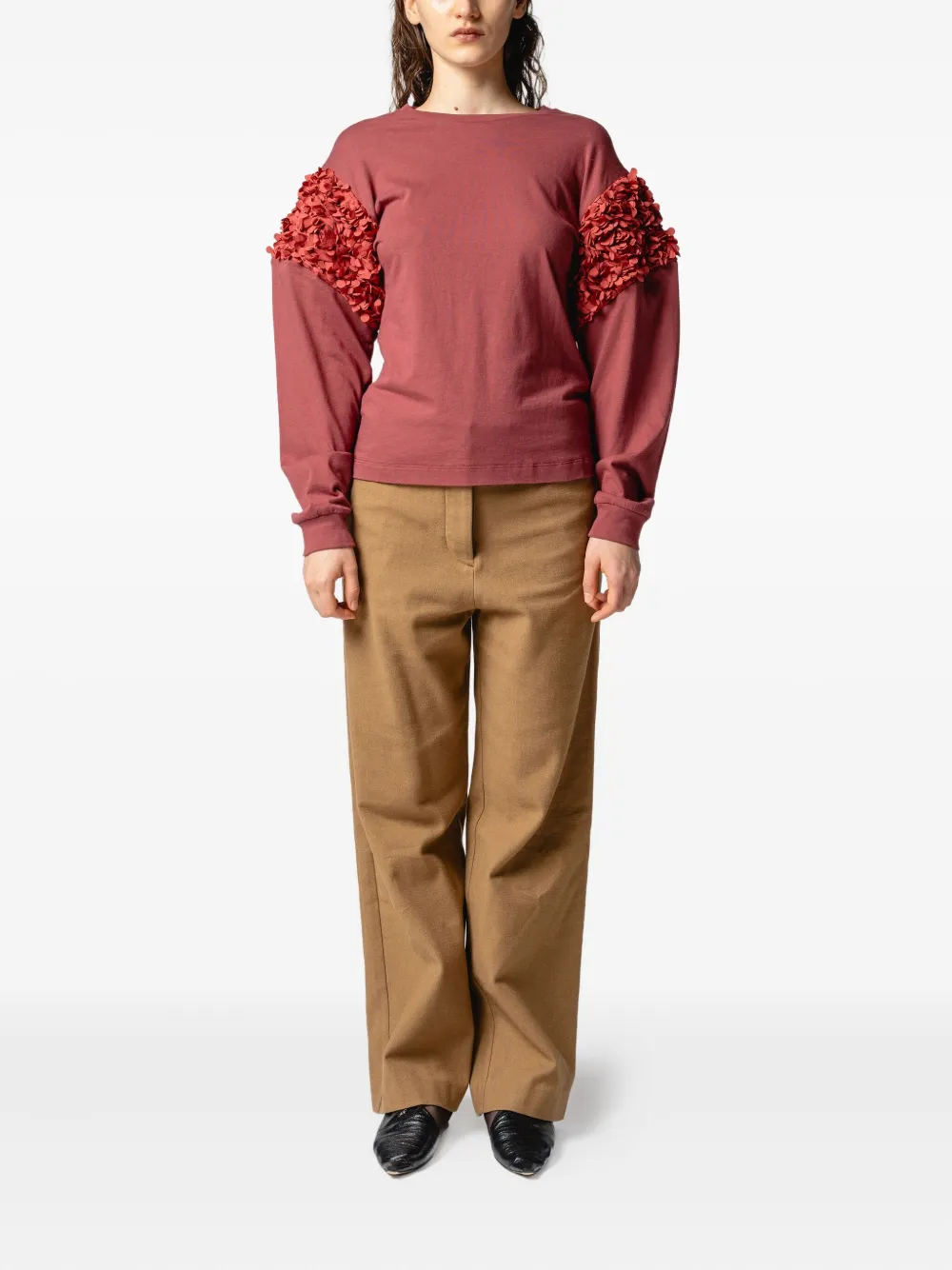 Muller Of Yoshiokubo ruffled-sleeve sweatshirt | Sweaters | Image 2
