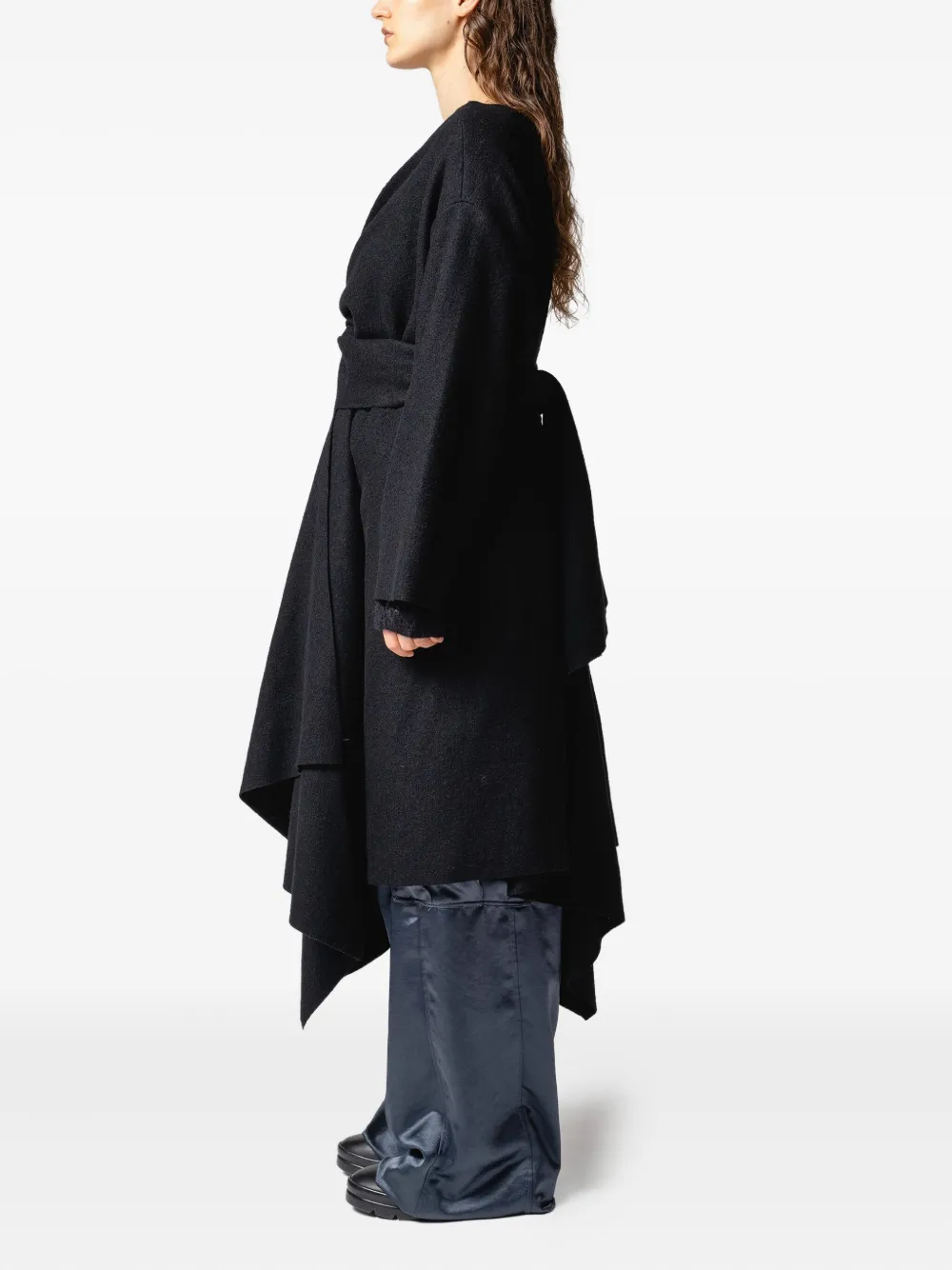 Muller Of Yoshiokubo Tie-detailing Midi Dress In Blue
