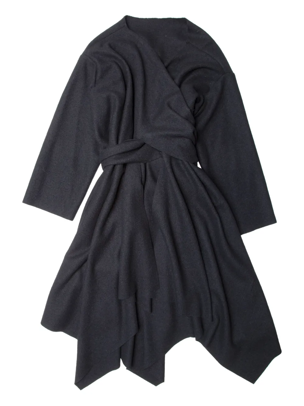 Muller Of Yoshiokubo Tie-detailing Midi Dress In Blue