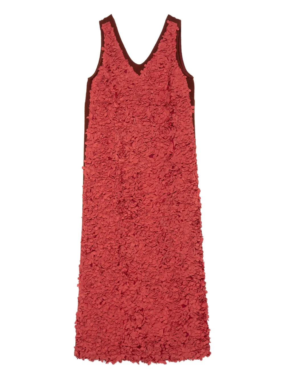 Muller Of Yoshiokubo V-neck textured dress | Red | Image 1