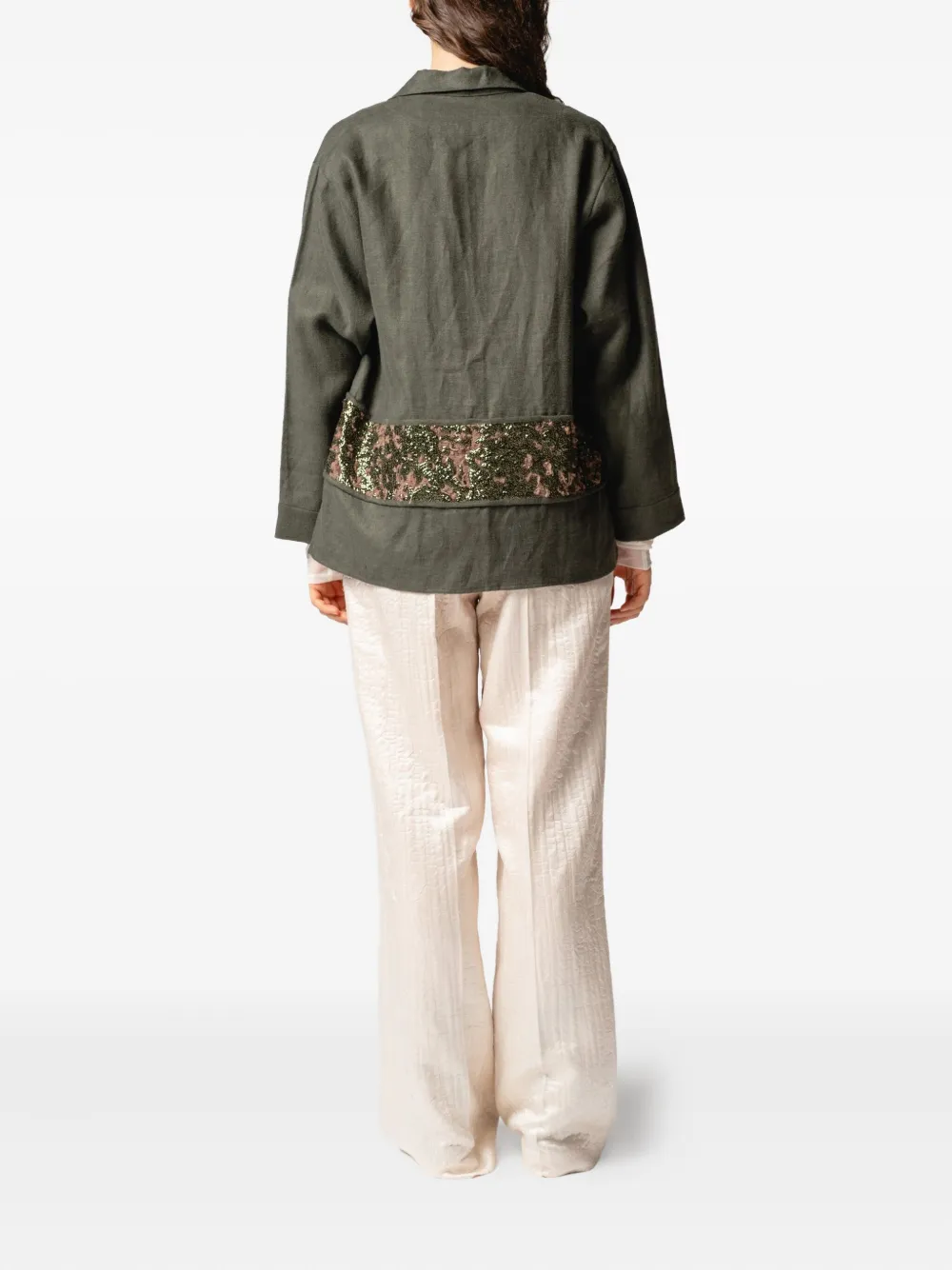 Muller Of Yoshiokubo Shirt met pailletten Groen