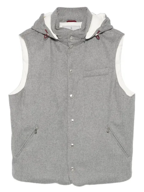 Brunello Cucinelli hooded waistcoat