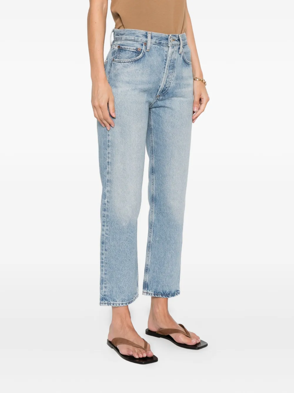 AGOLDE cotton jeans Blauw