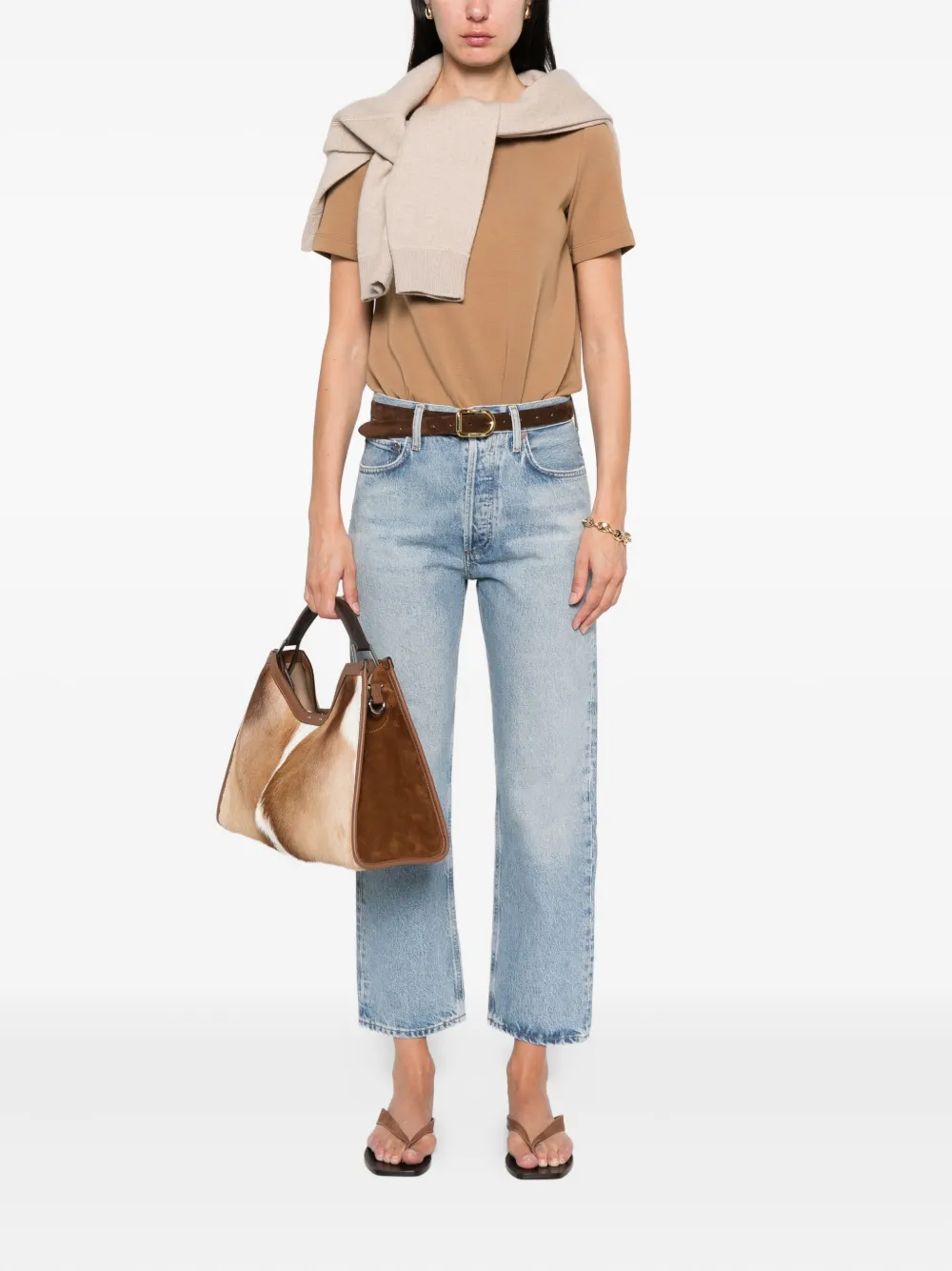 AGOLDE cotton jeans Blauw