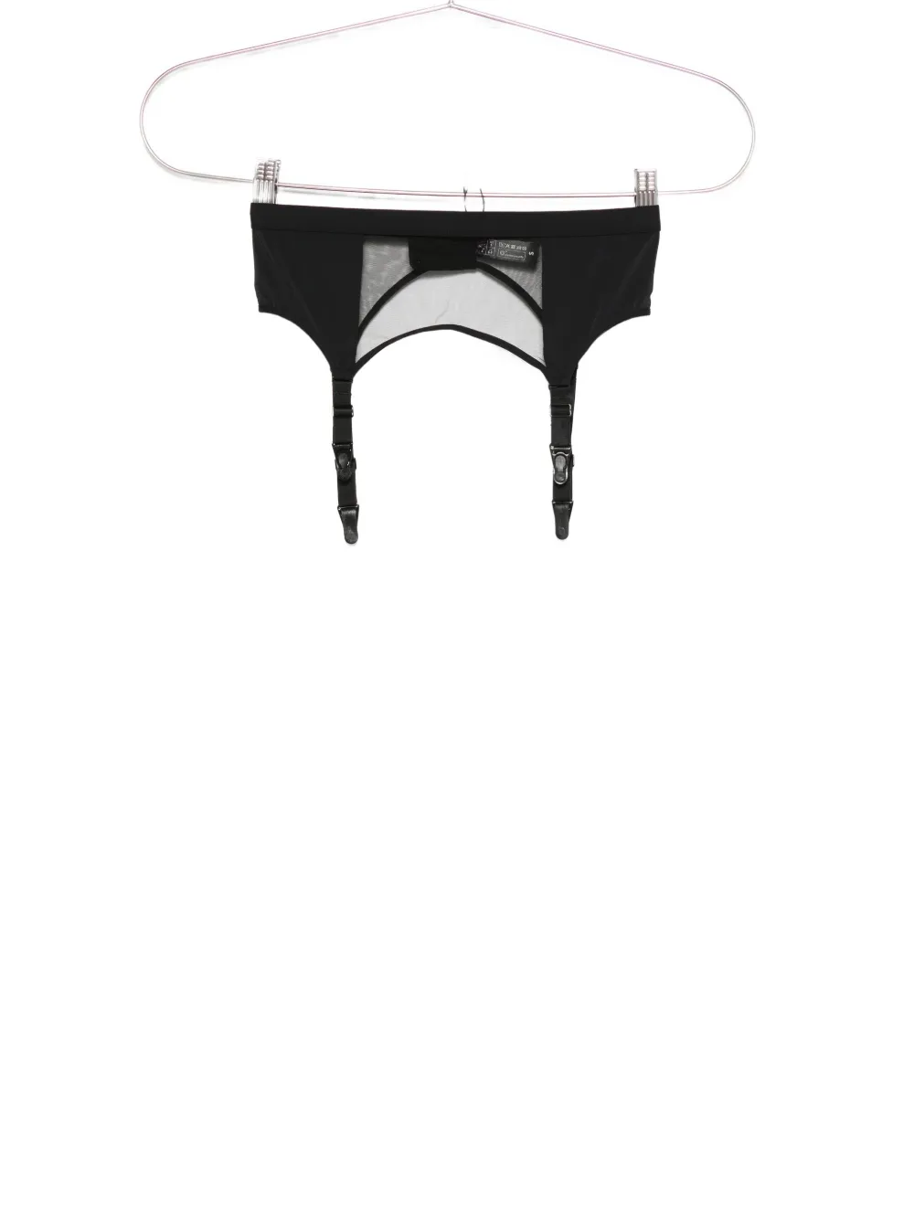 Maison Close Pure Tentation mesh-panel garter belt | Black | Image 1