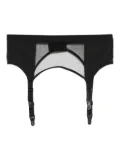 Maison Close Pure Tentation mesh-panel garter belt - Black