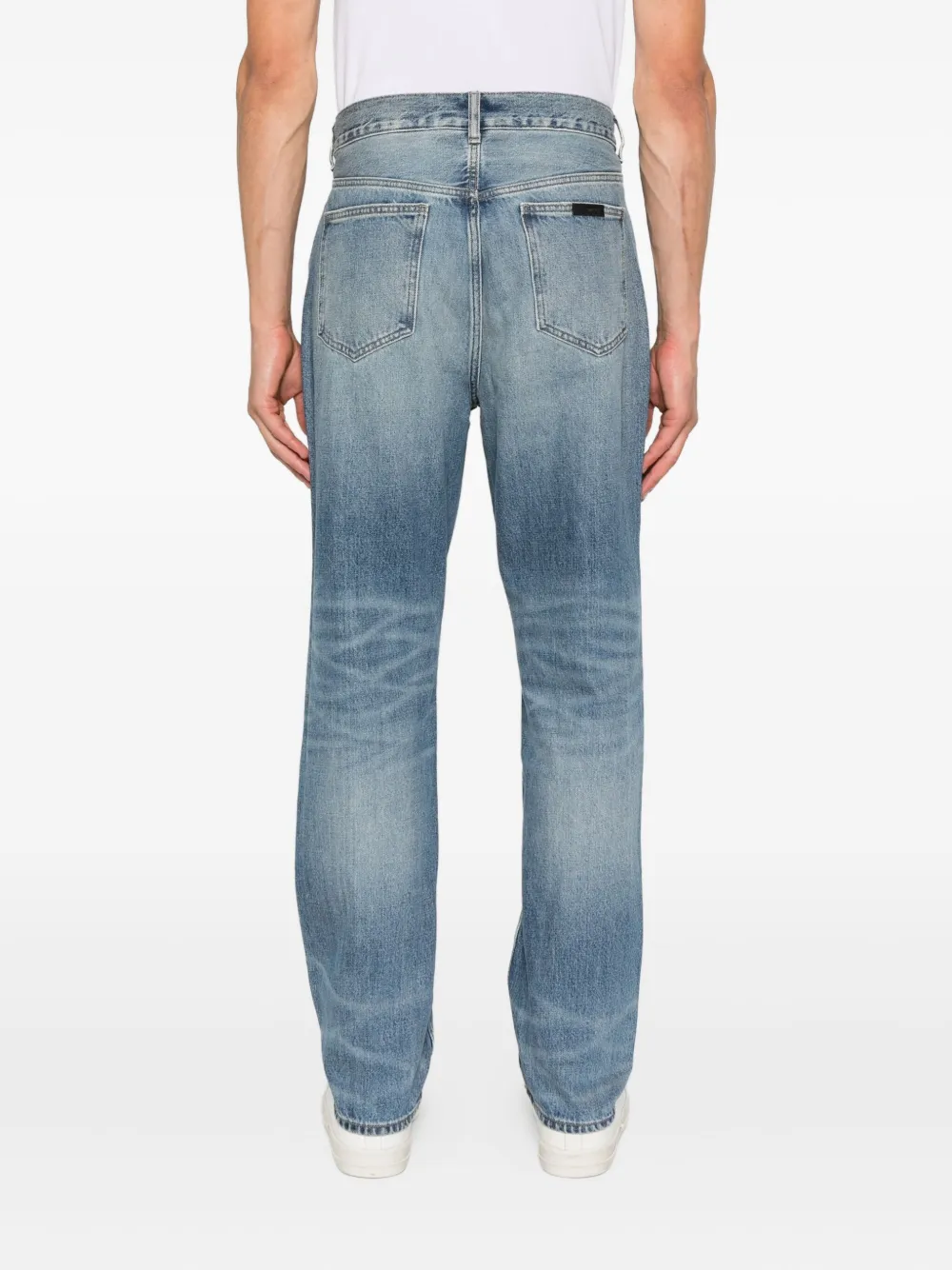 FEAR OF GOD ESSENTIALS Jeans met logopatch Blauw